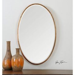Budget 👏 Oval Herleva Decorative Wall Mirror Gold - Uttermost 😍