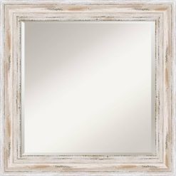Wholesale 💯 Alexandria White Wash Framed Wall Mirror - Amanti Art 🛒