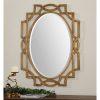 Cheapest ⌛ Oval Margutta Decorative Wall Mirror Gold - Uttermost 😍