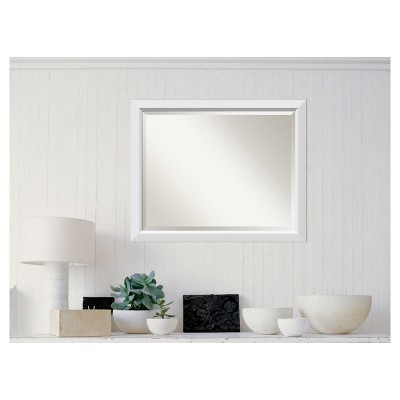 Coupon โค๏ธ 32" x 26" Blanco Wood Framed Wall Mirror White - Amanti Art ๐ฅฐ - Image 2