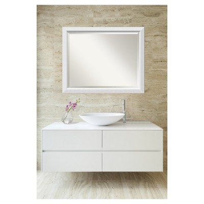Coupon โค๏ธ 32" x 26" Blanco Wood Framed Wall Mirror White - Amanti Art ๐ฅฐ - Image 3