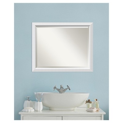 Coupon โค๏ธ 32" x 26" Blanco Wood Framed Wall Mirror White - Amanti Art ๐ฅฐ - Image 4
