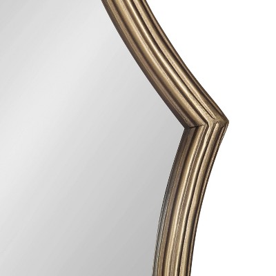 Discount π― Kate & Laurel All Things Decor 33.5" Lalina Scallop Wall Mirror Gold - Kate & Laurel All Things Decor π - Image 2