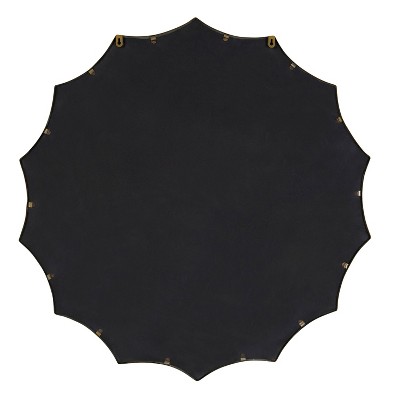 Discount π― Kate & Laurel All Things Decor 33.5" Lalina Scallop Wall Mirror Gold - Kate & Laurel All Things Decor π - Image 3