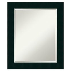 Cheap 😍 20" x 24" Tribeca Wood Framed Wall Mirror Black - Amanti Art 🔥
