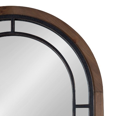 New ⭐ Kate & Laurel All Things Decor 20" x 48" Audubon Arch Wall Mirror Rustic Brown - Kate & Laurel All Things Decor ✔️ - Image 2
