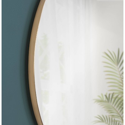 Best Pirce ⌛ Kate & Laurel All Things Decor 28" Rollo Round Wall Mirror Gold - Kate & Laurel All Things Decor 🔥 - Image 5