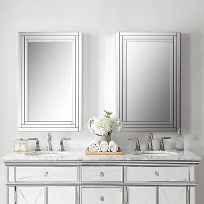 Brand new π Rectangle Alanna Frameless Vanity Decorative Wall Mirror - Uttermost β - Image 3
