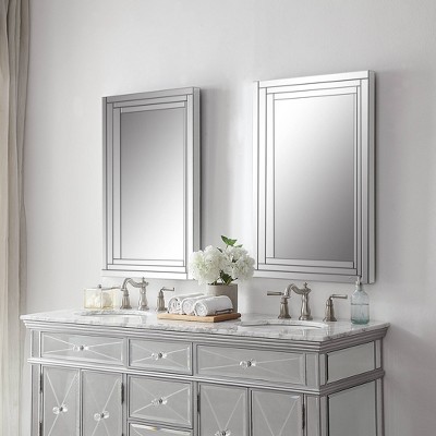 Brand new π Rectangle Alanna Frameless Vanity Decorative Wall Mirror - Uttermost β - Image 4