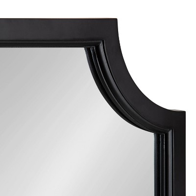 Brand new π Kate & Laurel All Things Decor 18" x 48" Hogan Framed Scallop Full Length Wall Mirror Black - Kate and Laurel π - Image 2