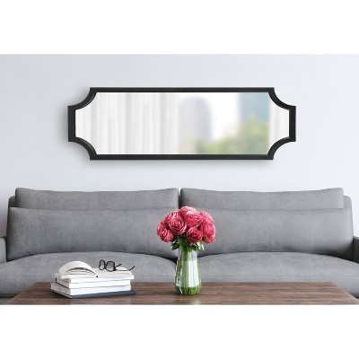 Brand new π Kate & Laurel All Things Decor 18" x 48" Hogan Framed Scallop Full Length Wall Mirror Black - Kate and Laurel π - Image 5