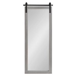 Deals 🎁 Kate & Laurel All Things Decor 18" x 50" Cates Full Length Wall Mirror Gray - Kate & Laurel All Things Decor ✔️