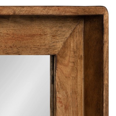 Best Pirce ✔️ Kate & Laurel All Things Decor 24" x 37" Basking Wall Mirror with Shelf Brown - Kate and Laurel ⭐ - Image 2