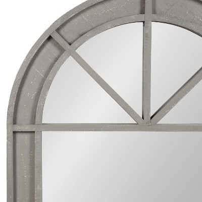 Outlet 𧨠Kate & Laurel All Things Decor 24" x 36" Stonebridg Arch Wall Mirror Gray - Kate & Laurel All Things Decor π― - Image 2