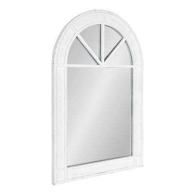Buy 𧨠Kate & Laurel All Things Decor 24" x 36" Stonebridg Arch Wall Mirror White - Kate & Laurel All Things Decor π