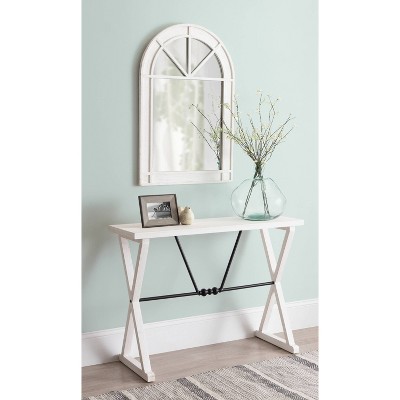 Buy 𧨠Kate & Laurel All Things Decor 24" x 36" Stonebridg Arch Wall Mirror White - Kate & Laurel All Things Decor π - Image 4