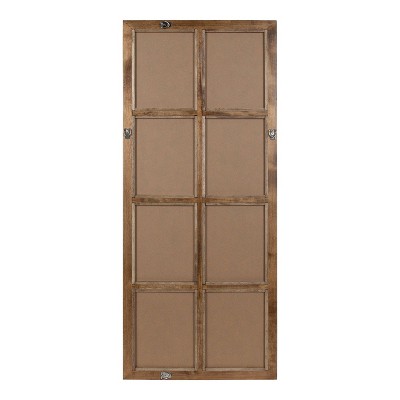 Coupon π Kate & Laurel All Things Decor 18" x 42" Hogan Windowpane Wall Mirror Natural - Kate & Laurel All Things Decor β - Image 2