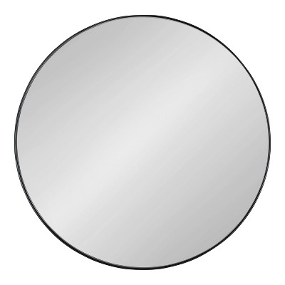 Best deal ๐งจ Kate & Laurel All Things Decor 22" Rollo Round Wall Mirror Black - Kate & Laurel All Things Decor ๐