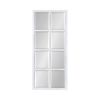 Top 10 ⭐ Kate & Laurel All Things Decor 18" x 42" Hogan Windowpane Wall Mirror White - Kate & Laurel All Things Decor 👏