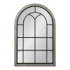 Coupon 🔔 Kate & Laurel All Things Decor 24" x 36" Joffrey Arch Wall Mirror Gray - Kate & Laurel All Things Decor ✔️