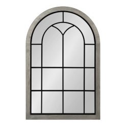 Coupon π Kate & Laurel All Things Decor 24" x 36" Joffrey Arch Wall Mirror Gray - Kate & Laurel All Things Decor βοΈ
