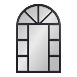 Cheapest ✔️ Kate & Laurel All Things Decor 24" x 36" Hogan Arch Wall Mirror Black - Kate & Laurel All Things Decor 💯