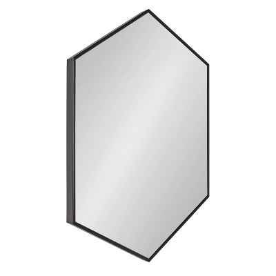 New π₯° Kate & Laurel All Things Decor 24" x 36" Rhodes Hexagon Wall Mirror Black - Kate & Laurel All Things Decor π - Image 5