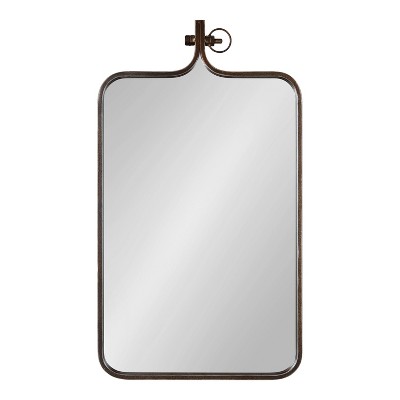 New π Kate & Laurel All Things Decor 20" x 35" Yitro Rectangle Wall Mirror Bronze - Kate & Laurel All Things Decor π