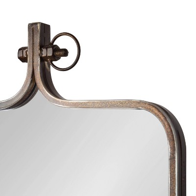 New π Kate & Laurel All Things Decor 20" x 35" Yitro Rectangle Wall Mirror Bronze - Kate & Laurel All Things Decor π - Image 2