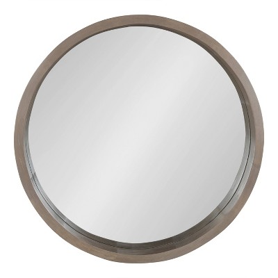 Flash Sale π€© Kate & Laurel All Things Decor 22" Hutton Round Wall Mirror Gray - Kate & Laurel All Things Decor π - Image 3