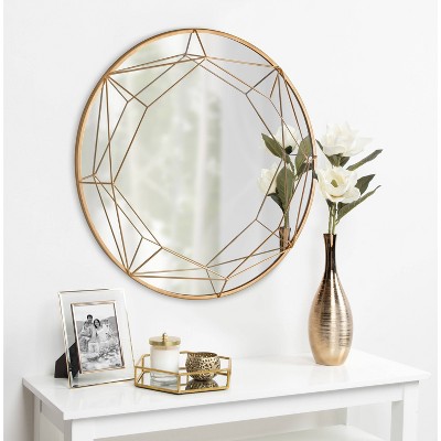 Promo π Kate & Laurel All Things Decor 30" Keyleigh Round Wall Mirror Gold - Kate & Laurel All Things Decor π₯ - Image 4