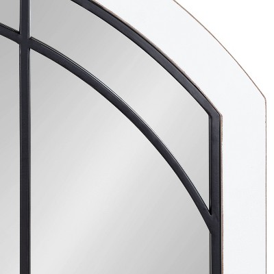 Cheapest π€© Kate & Laurel All Things Decor 24" x 36" Haldron Arch Wall Mirror White - Kate & Laurel All Things Decor π - Image 2