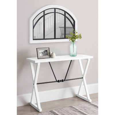 Cheapest π€© Kate & Laurel All Things Decor 24" x 36" Haldron Arch Wall Mirror White - Kate & Laurel All Things Decor π - Image 5