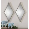 New 🛒 Diamond Gelston Decorative Wall Mirror Silver - Uttermost 👍