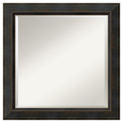 Cheap ๐ 24" x 24" Signore Bronze Wood Framed Wall Mirror - Amanti Art ๐