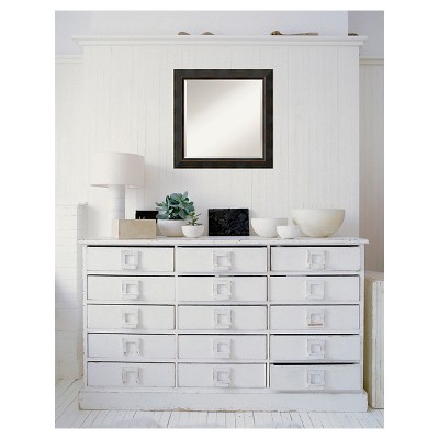 Cheap ๐ 24" x 24" Signore Bronze Wood Framed Wall Mirror - Amanti Art ๐ - Image 4