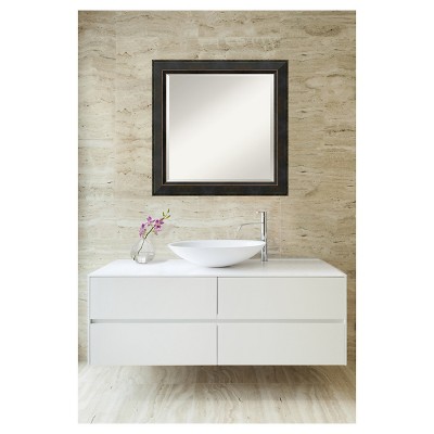 Cheap ๐ 24" x 24" Signore Bronze Wood Framed Wall Mirror - Amanti Art ๐ - Image 5