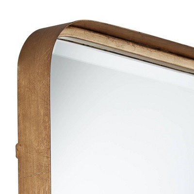 Cheapest 🥰 Uttermost Rectangular Vanity Decorative Wall Mirror Modern Warm Gold Iron Frame Beveled Glass 24" Wide for Bathroom Bedroom Home 🛒 - Image 2