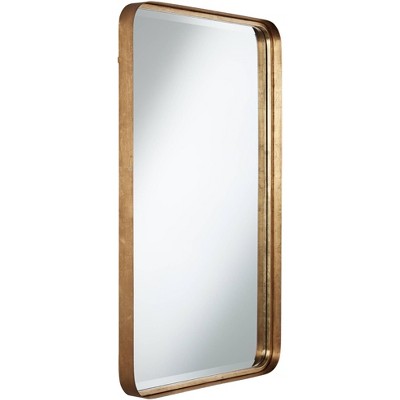 Cheapest 🥰 Uttermost Rectangular Vanity Decorative Wall Mirror Modern Warm Gold Iron Frame Beveled Glass 24" Wide for Bathroom Bedroom Home 🛒 - Image 3