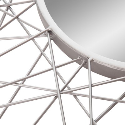 Best Sale ๐งจ 36" Geometric Sunburst Wall Accent Mirror Silver - Patton Wall Decor ๐ - Image 2