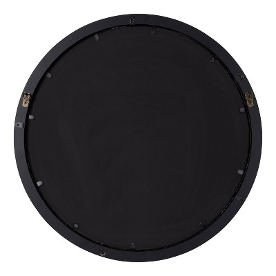 Outlet π Kate & Laurel All Things Decor 28" Audubon Round Wall Mirror Black - Kate & Laurel All Things Decor π - Image 3