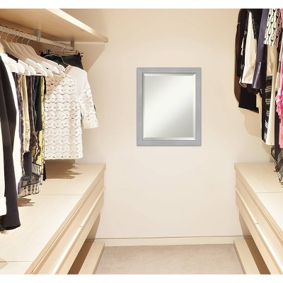 Hot Sale ๐ Vista Brushed Framed Bathroom Vanity Wall Mirror Nickel - Amanti Art โญ - Image 8