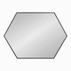 Buy ✨ Kate & Laurel All Things Decor 22" x 31" Rhodes Hexagon Wall Mirror Black - Kate & Laurel All Things Decor 🔔