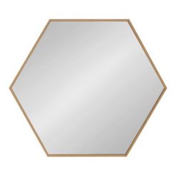 Cheap ๐ Kate & Laurel All Things Decor 22" x 25" Rhodes Hexagon Wall Mirror Natural - Kate & Laurel All Things Decor ๐ฅ