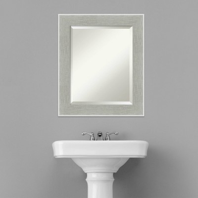 Promo ๐ Glam Framed Bathroom Vanity Wall Mirror Linen Gray - Amanti Art ๐ - Image 6