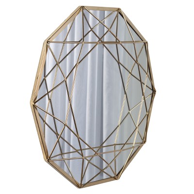 Cheap ✨ Kate & Laurel All Things Decor 25" x 25" Keyleigh Metal Accent Wall Mirror Gold - Kate and Laurel 🌟