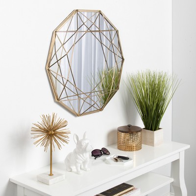 Cheap ✨ Kate & Laurel All Things Decor 25" x 25" Keyleigh Metal Accent Wall Mirror Gold - Kate and Laurel 🌟 - Image 3