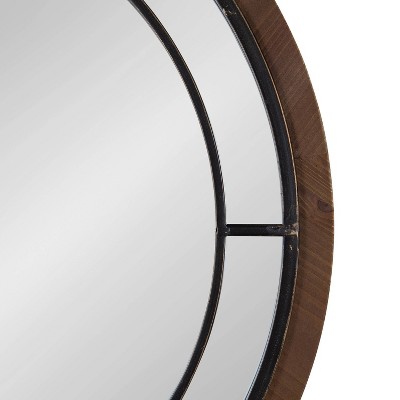 Best reviews of ⌛ Kate & Laurel All Things Decor 28" Round Audubon Wall Mirror Rustic Brown - Kate & Laurel All Things Decor ❤️ - Image 2