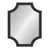 Outlet 👍 Kate & Laurel All Things Decor 18" x 24" Hogan Scallop Wall Mirror Black - Kate & Laurel All Things Decor 🔥