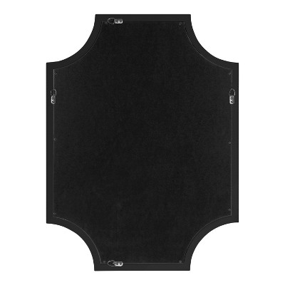 Outlet 👍 Kate & Laurel All Things Decor 18" x 24" Hogan Scallop Wall Mirror Black - Kate & Laurel All Things Decor 🔥 - Image 3